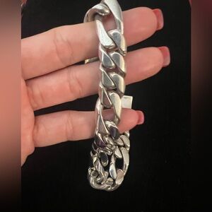 TAXCO 925 STERLING SILVER MENS THICK HEAVY CHUNKY BRACELET